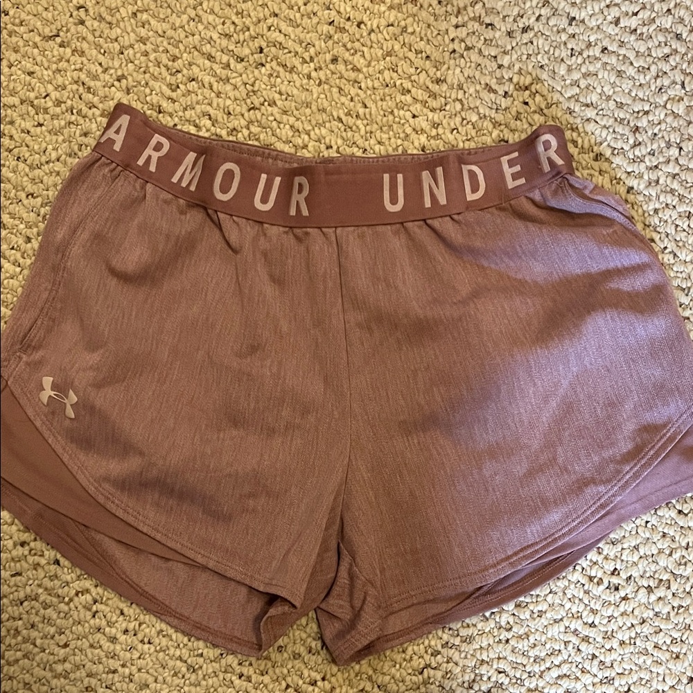Under Armour Women's Athletic Shorts in Dusty Rose